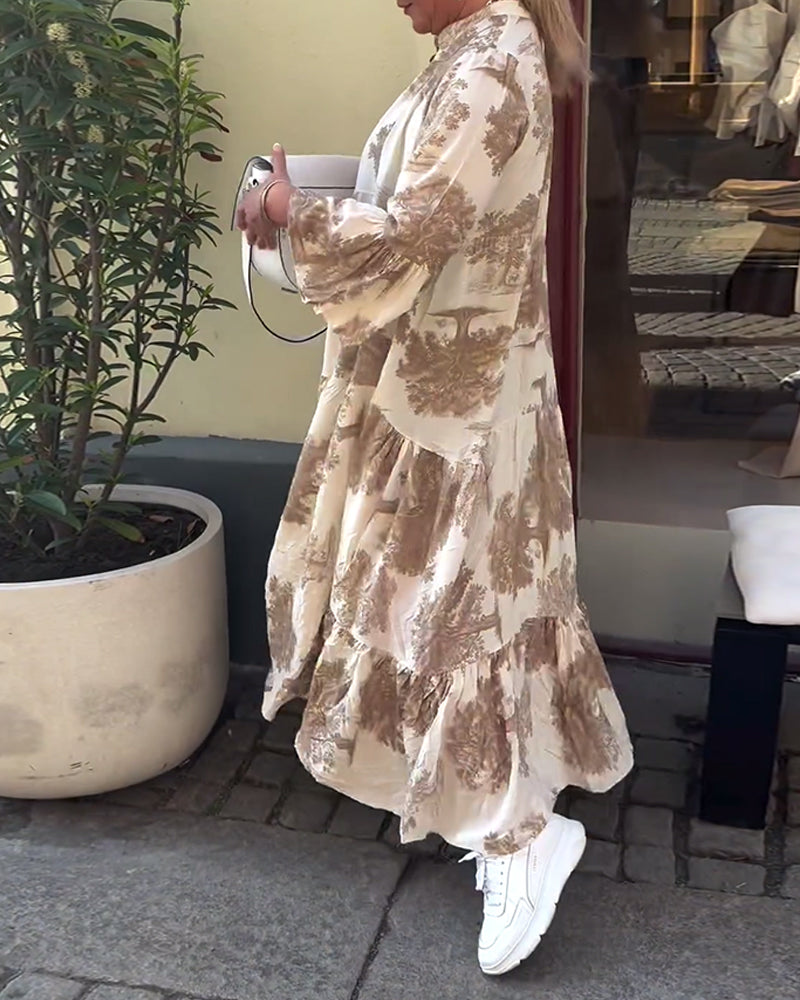 Aya – Robe Patchwork Bohème à Manches Évasées